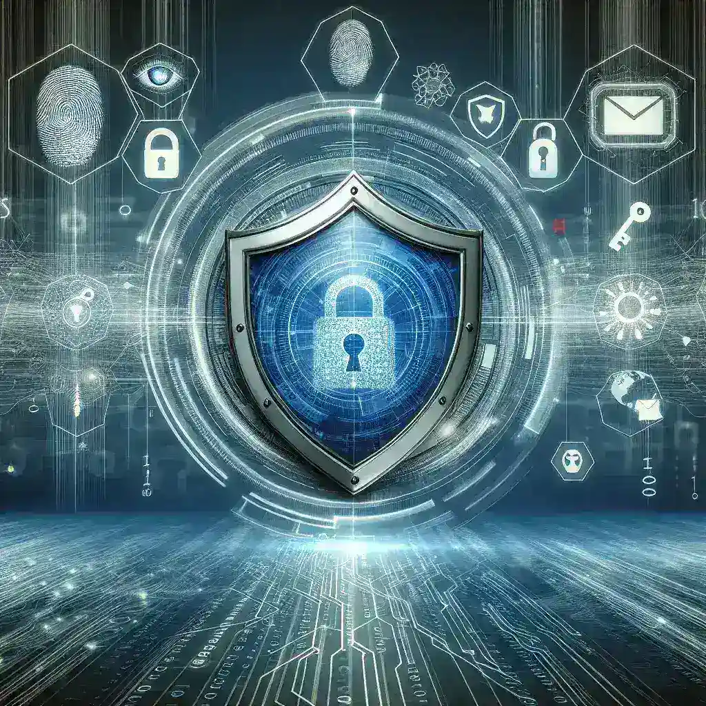 "Plataformas de seguridad para autenticación multifactor avanzada que ilustran protección integral en la era digital, mostrando dispositivos y tecnologías de ciberseguridad en acción."